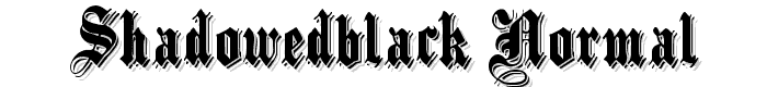 ShadowedBlack Normal font